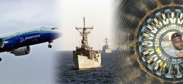 Boesing 787, warships, and turbine